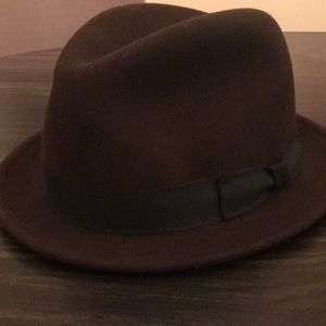 Brown Light Felt Fedora
